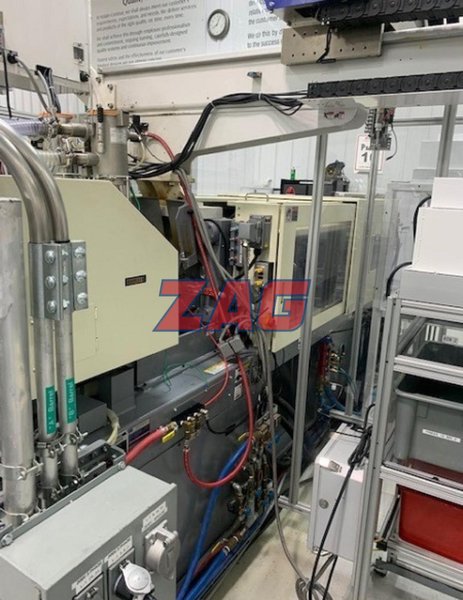 Nissei Used DCE60-2E Electric 2-Shot Injection Molding Machine, 60 US ton, 0.43/0.60 oz.