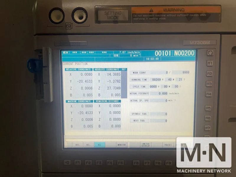 DMG MORI NHX-5000 CNC 4-Axis Horizontal Machining Center, 2013