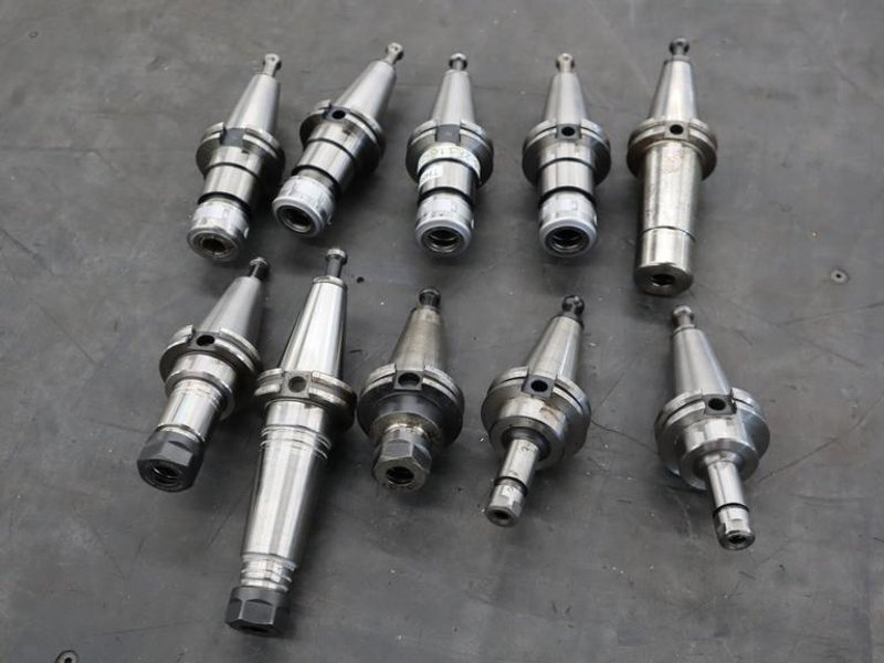 CT40 Taper Tool Holders: (4) Nikken Sk-16B, (1) Nikken SK-15B, (2) SK-6, (3) ER20 Collet Holders- Auction Item