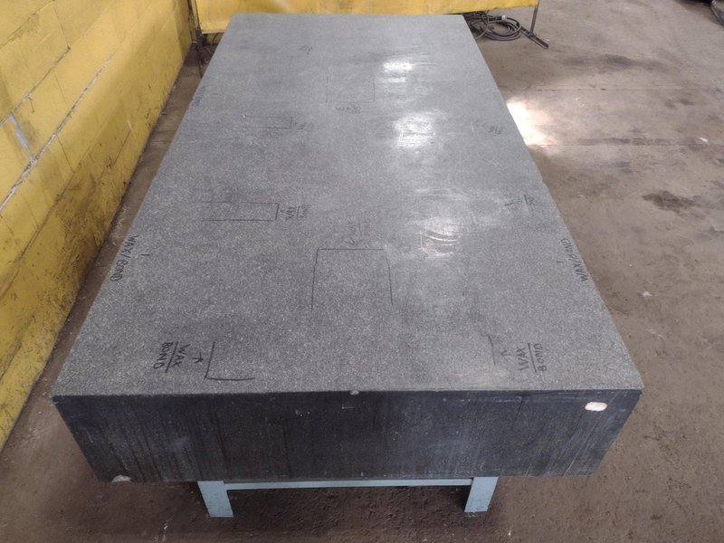 8' X 4' X 14" CHALLENGE PRECISION LAYOUT INSPECTION GRANITE TABLE: STOCK #23804