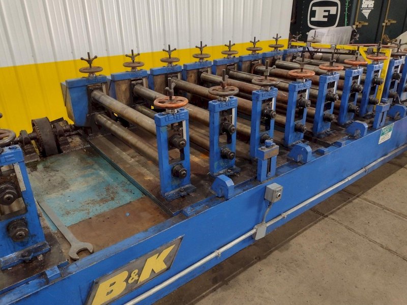 17 STAND X 4" X 48" B&amp;K MODEL #2B-35 RAFTED ROLLFORMER: STOCK #18127