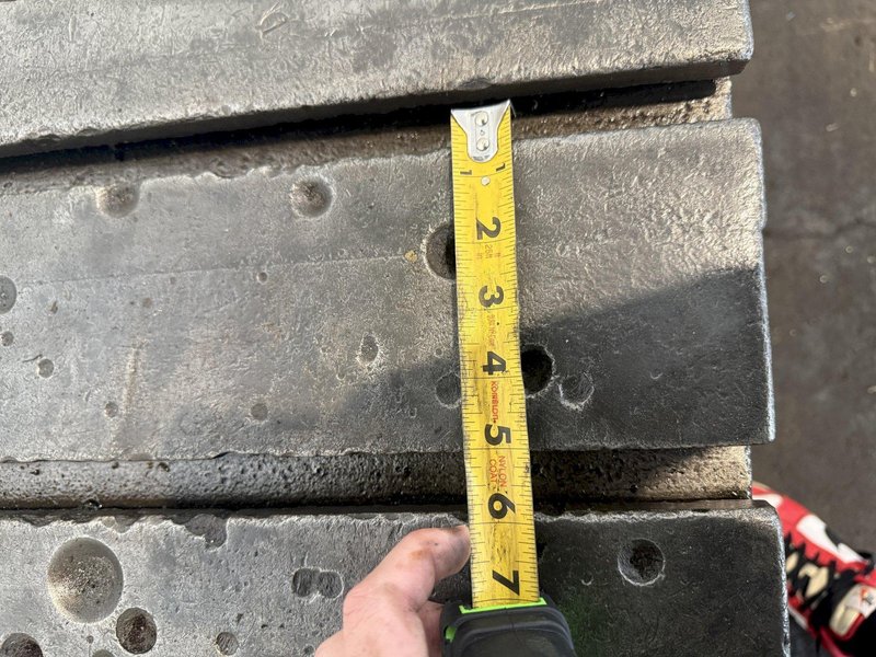 28" W X 28" D X 24" T CARLTON T-SLOTTED DRILL BOX TABLE. STOCK # 0432226