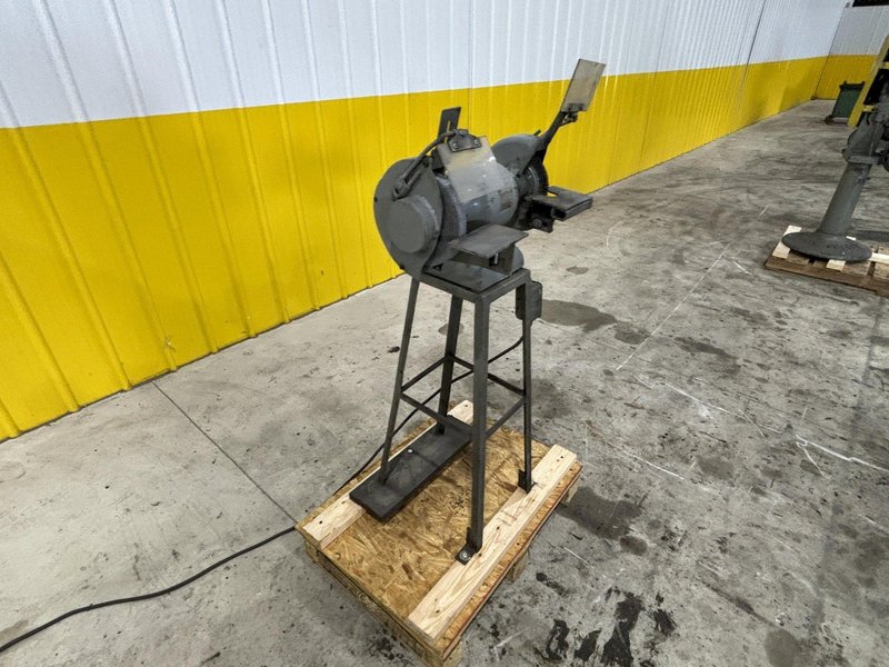 VAN DORN DOUBLE END PEDASTAL GRINDER, 110V SINGLE PHASE: STOCK #20988