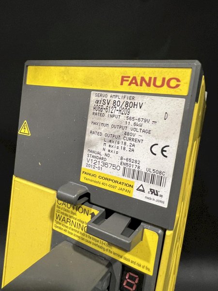 Fanuc aiSV Servo Amplifier A06B-6127-H209 A20B-2101-0041/11G TESTED