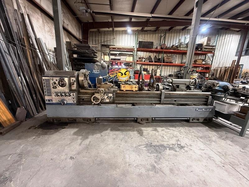 23" X 118" TUDA TUDORMAX GAP BED GEARED HEAD LATHE