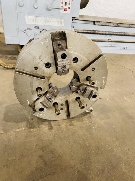 44" X 396" TOS MODEL #SU100 HEAVY DUTY ENGINE LATHE. STOCK # 0848121