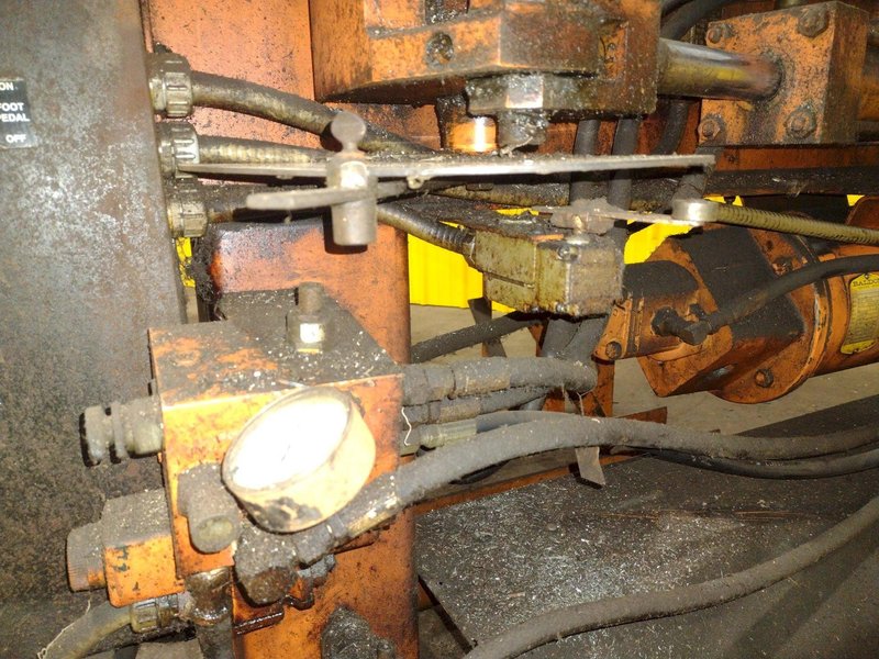 3" HUTH MODEL #2007 HYDRAULIC RAM TYPE TUBE BENDER &amp; END FORMER: STOCK #19709