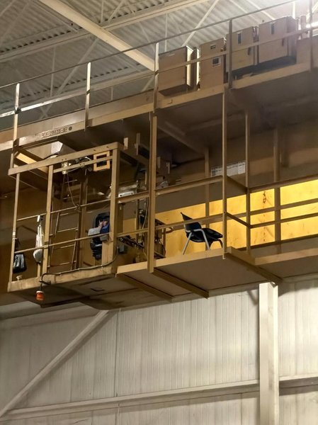 40 TON P&amp;H HARNISCHFEGER OVERHEAD DOUBLE GIRDER BRIDGE CRANE. STOCK # 1085926