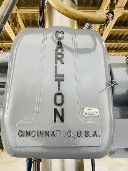 6' X 15" CARLTON 3A RADIAL ARM DRILL. STOCK # 0844121