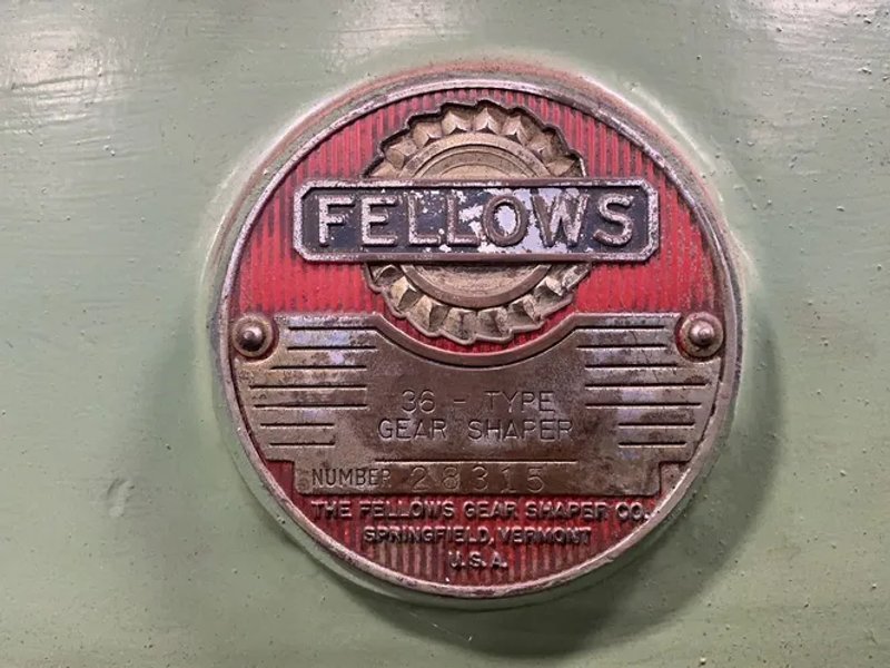Fellows Gear Shaper Co. 28” Plate Diameter / 40” Outer Diameter Gear Shaper - 36-type