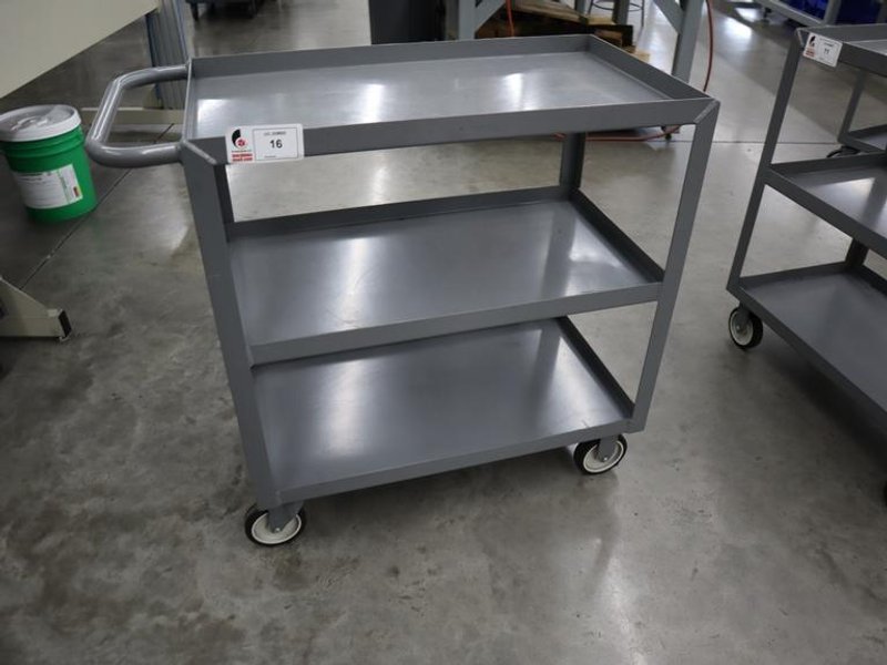 Uline Metal Tool Cart, 3 Shelves- Auction Item