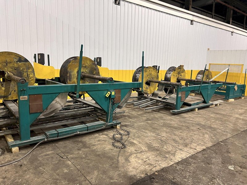 60" x 16 GAUGE IOWA PRECISION MODEL #GAF60-6 COIL SLEAR (SLITTING &amp; CUT-TO-LENGTH) LINE, WITH UNCOILERS &amp; SIDE PUNCHING / NOTCHING: YOBRO #24552