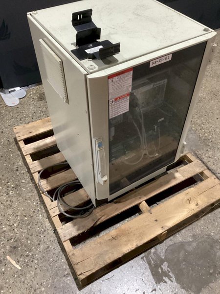 STAUBLI TX90L ROBOT ARM WITH CABINET- NO TEACH PENDANT USED