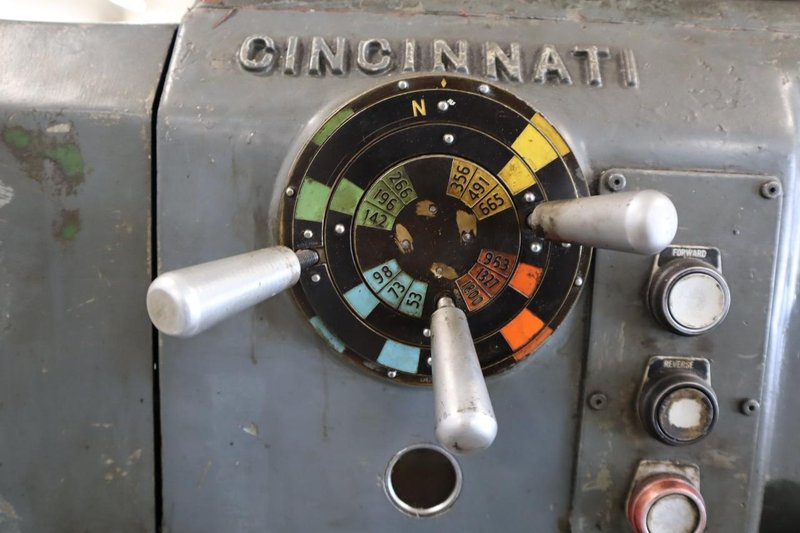 Cincinnati Tray Top 12-12" x 36" Engine Lathe, Geared Head, 1,800 RPM, 2 Axis DRO- Auction Item