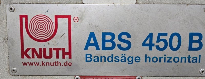KNUTH ABS 450 B HORIZONTAL BANDSAW USED