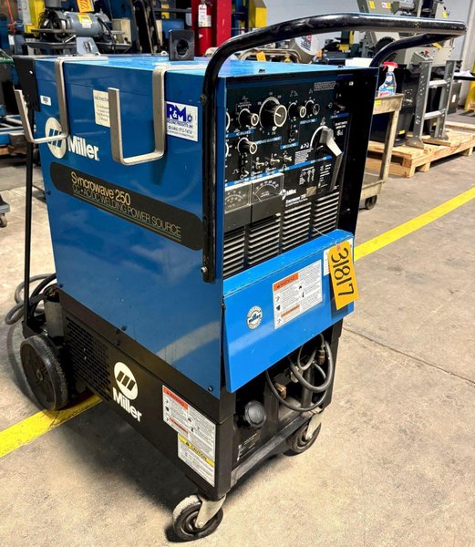 250 Amp Miller Synchrowave 250 Welder, Water Cooling, 1 Phase