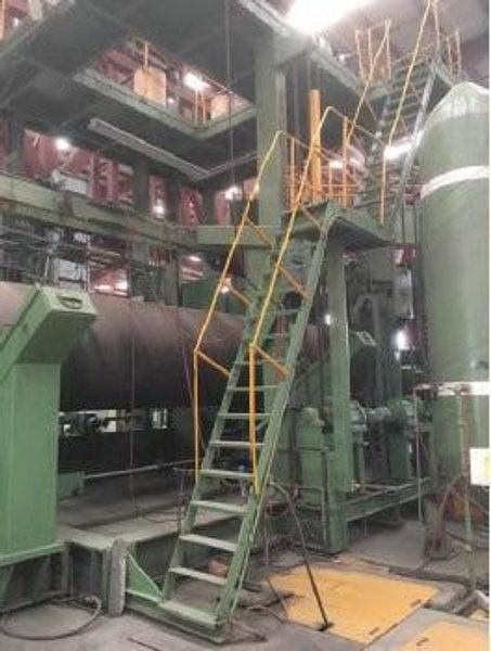 72" (1,800mm) x 1" (25.4mm) Blohm &amp; Voss (2 Step) API Spiral Pipe Mill
