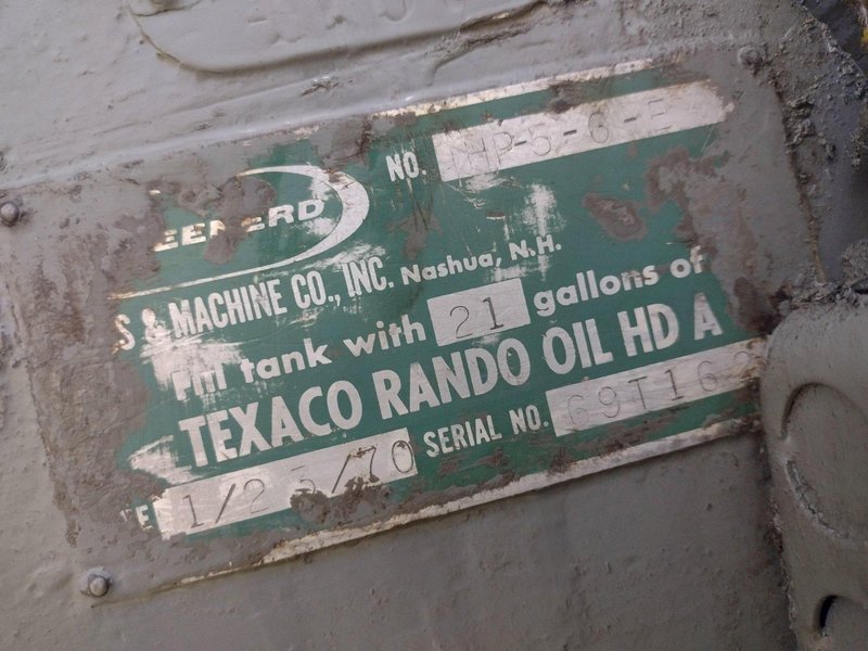 5 TON GREENERD MODEL #HP-5-6-E HYDRAULIC PRESS: YOBRO #24282