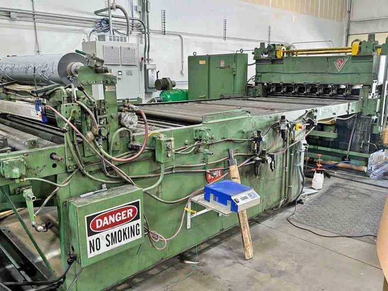 60" x 0.139" x 20,000# Rowe/Voss Cut To Length Line