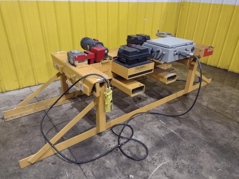 4,000 LBS X 16"-60" X 120" CALDWELL MODEL #60BMS-2-60 BATTERY POWERED REMOTE CONTROL SHEET LIFTER: YOBRO #24914