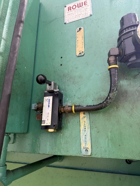 10,000 LBS X 24" X .105" ROWE ENTRY SERVO FEED LINE, COIL CAR, REEL, STRAIGHTENER, INDRAMAT SERVO FEED: YOBRO #24518