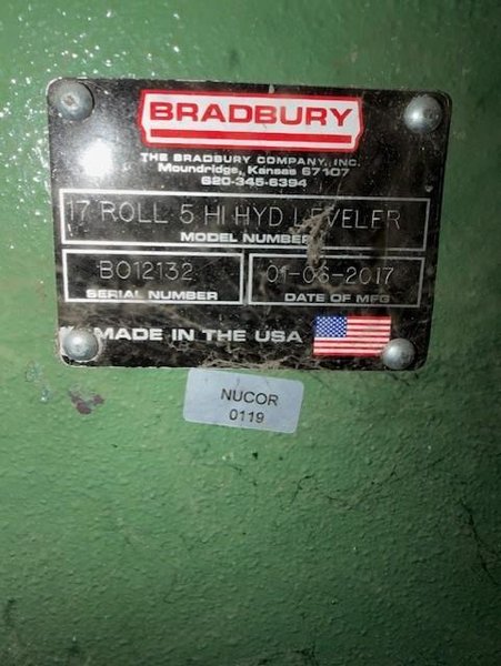 63" Bradbury Precision E-Drive Leveler, 5 HI STOCK# 4454