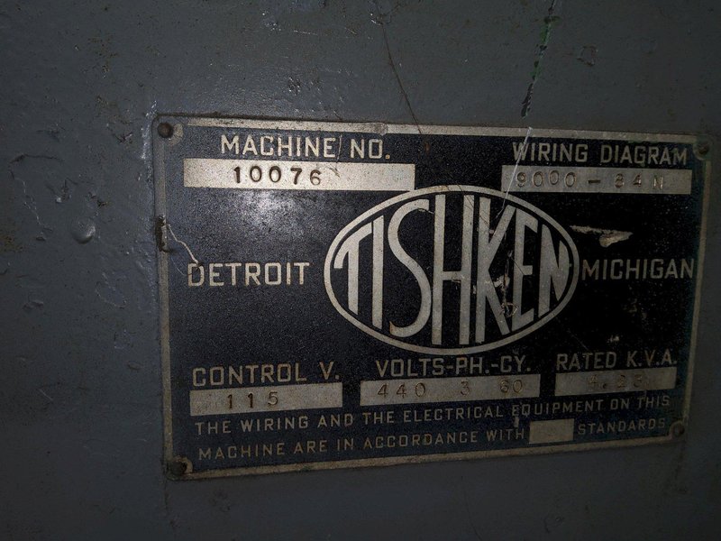 18 TON TISHKEN 4 POST MECHANICAL CUT-OFF PRESS: YOBRO #24327