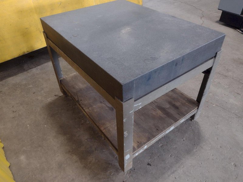 36" x 48" x 6" ACCURITE BLACK GRANITE TABLE: STOCK #18812