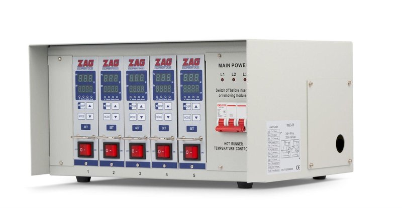 ZAG Equipment New TempEase HRCII-05 Hot Runner Controller, 5 zone, 240V