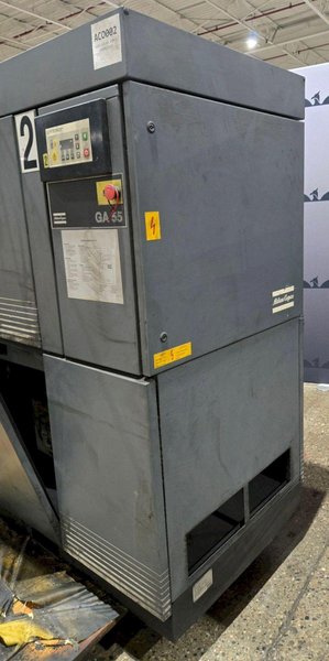 ATLAS COPCO GA 55 75HP Rotary Screw Air Compressor USED