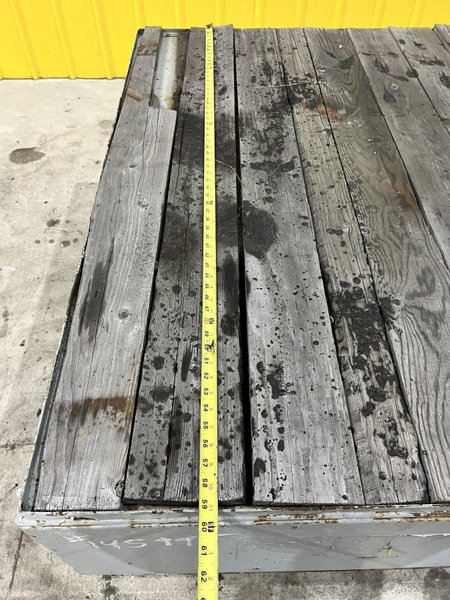 20 TON X 60" X 120" RAIL MOUNTED HEAVY DUTY TRANSFER CART: STOCK #14599
