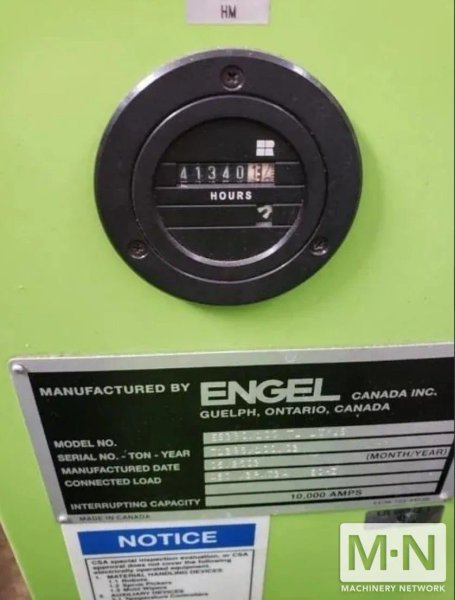 110 TON 6.5 OZ ENGEL MODEL ES330/100  LIM SILICONE INJECTION MOLDING MACHINE MFG 2003
