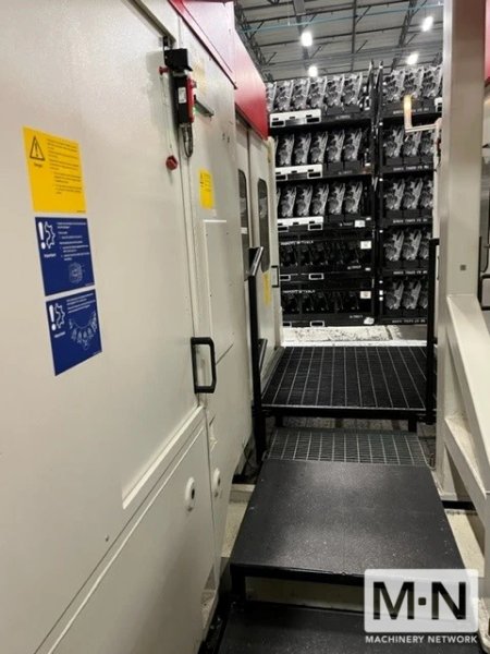 3 x Grob G520 5-axis CNC Vertical Machining Cell with robot/deburr station and integrated pallet FMS