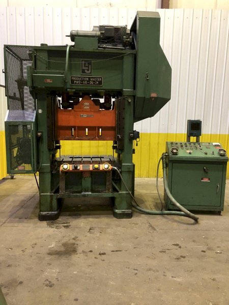 50 TON L &amp; J MODEL #PM2-50-36-24 SSDC HIGH SPEED STAMPING PRESS 3" STROKE: STOCK #17295
