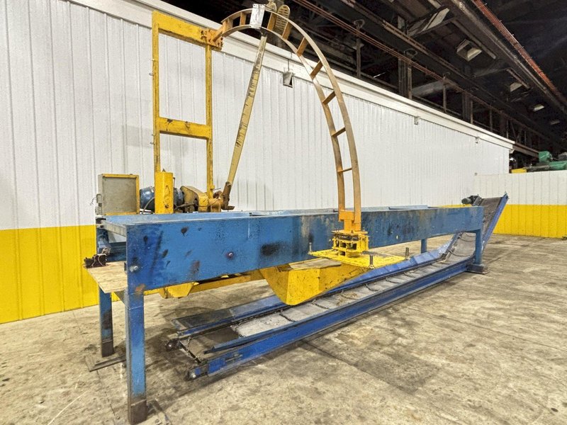 15 HP L&amp;M EQUIPMENT MODEL #HMPC-7-24 CROSS CUT BUNDLE TRAVELING ARCH WOOD BUNDLE SAW WITH CONVEYOR: STOCK #22922