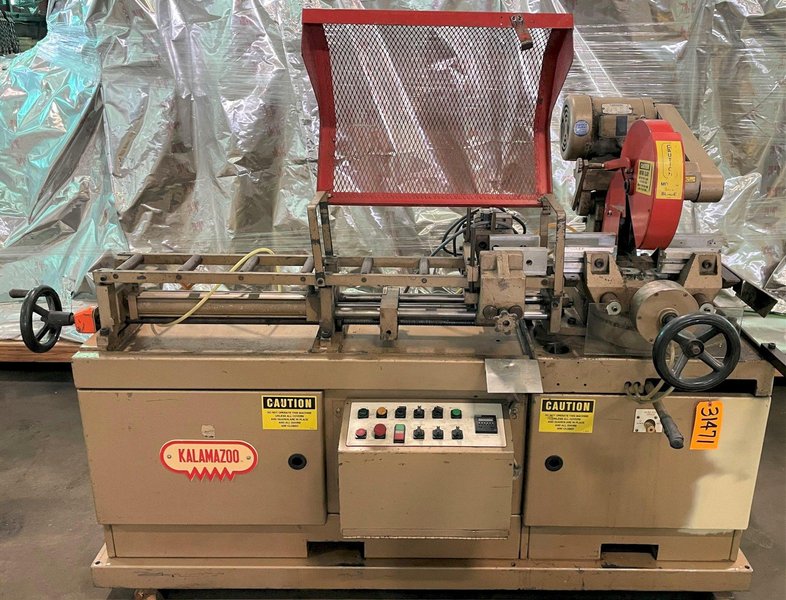 14" Kalamazoo Auto. Feed Cold Saw FA-350A, Non-Ferrous, 5" Dia. Solids, 3 HP