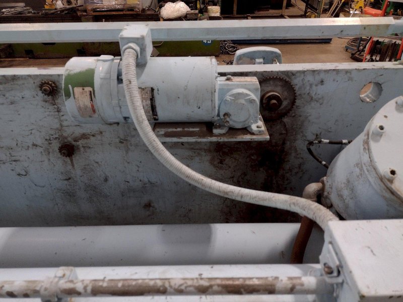 8' X 3/8" HERR-VOSS MODEL #0608 POWER SQUARING SHEAR: STOCK #15326
