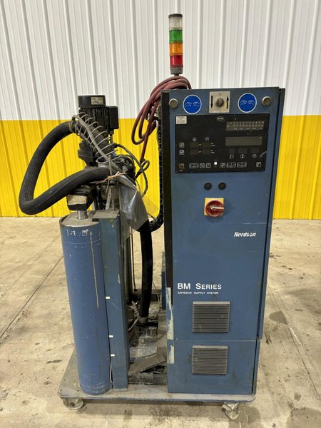 NORDSON MODEL #BM-20 RESIN TRANSFER &amp; ADHESIVE  GLUE MELTING SUPPLY SYSTEM: STOCK #21055