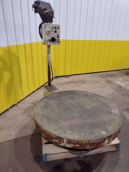 5000 LB X 42" DURANT MODEL #5025-42 R SERIES MOTORIZED HORIZONTAL PALLET DECOILER: STOCK #20261