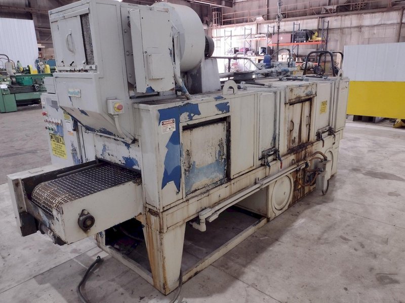 24" X 12" X 3 STAGE RANSOHOFF MODEL SURECLEAN MESH BELT CONVEYOR PARTS WASHER. STOCK # 0237725