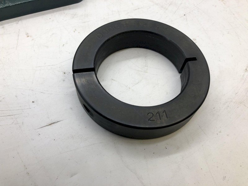 (4) 2-3/16" DODGE 4 BOLT FLANGE BALL BEARING WITH COLLAR LOCKING: STOCK 18532