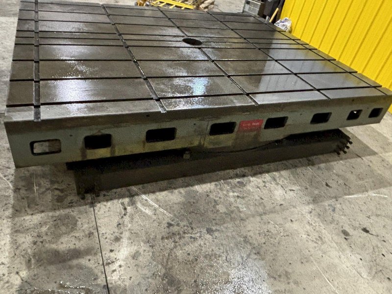96" X 120" GIDDINGS &amp; LEWIS T SLOT POWERED AIR LIFT ROTARY TABLE: STOCK #22066