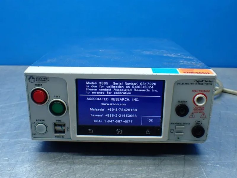 Associated Research Hypot Series Dielectric Withstand Tester.  - 3865