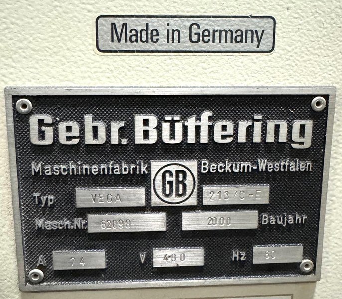 53" Butfering Two Headed Belt Sander Type-VEGA, 2000