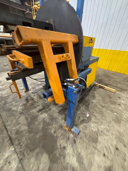 15,000 LBS X 24" DAHLSTROM MODEL #15H-24-1824 MOTORIZED UNCOILER COIL REEL: YOBRO #24234