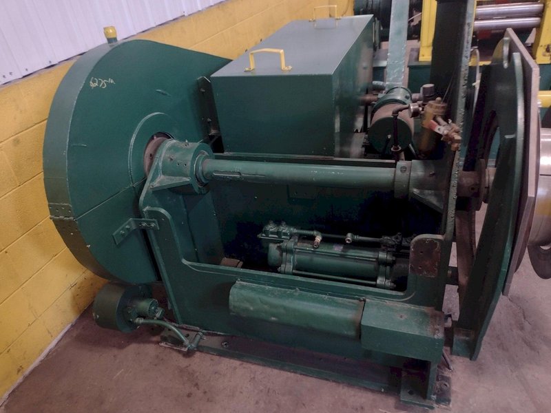 12" WIDE TORRINGTON 4" ARBOR PULL-THROUGH SLITTING LINE: STOCK #16504
