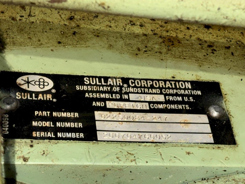 75 HP SULLAIR MODEL #VS20-75W ROTARY SCREW VACUUM SYSTEM: STOCK #22501