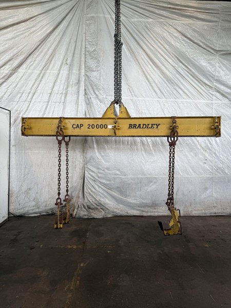 20,000 LB X 10' BRADLEY SPREADER BAR. STOCK # 0450025.
