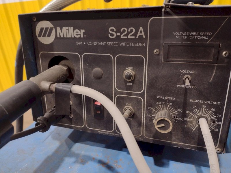 200 AMP MILLER MODEL #CP-200 DC ARC WELDER &amp;  S-22 WIRE FEEDER: STOCK #19659