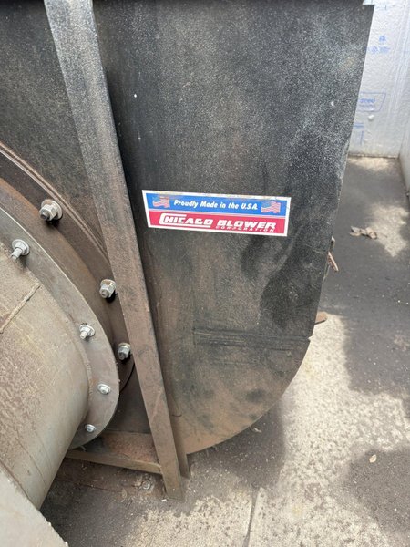 Torit Donaldson RF model 276 round pulse dust collector s/n 14252385 rated at 20,000 cfm, with Max-pe 100 hp motor with Yaskawa soft start, Chicago blower and pulse blower and controls